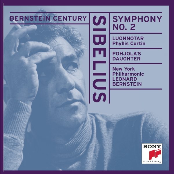 Обложка альбома «Sibelius: Symphony No. 2 in D Major, Op. 43 - Luonnotar, Op. 70 - Pohjola's Daughter, Op. 49» — Leonard Bernstein, New York Philharmonic & Phyllis Curtin