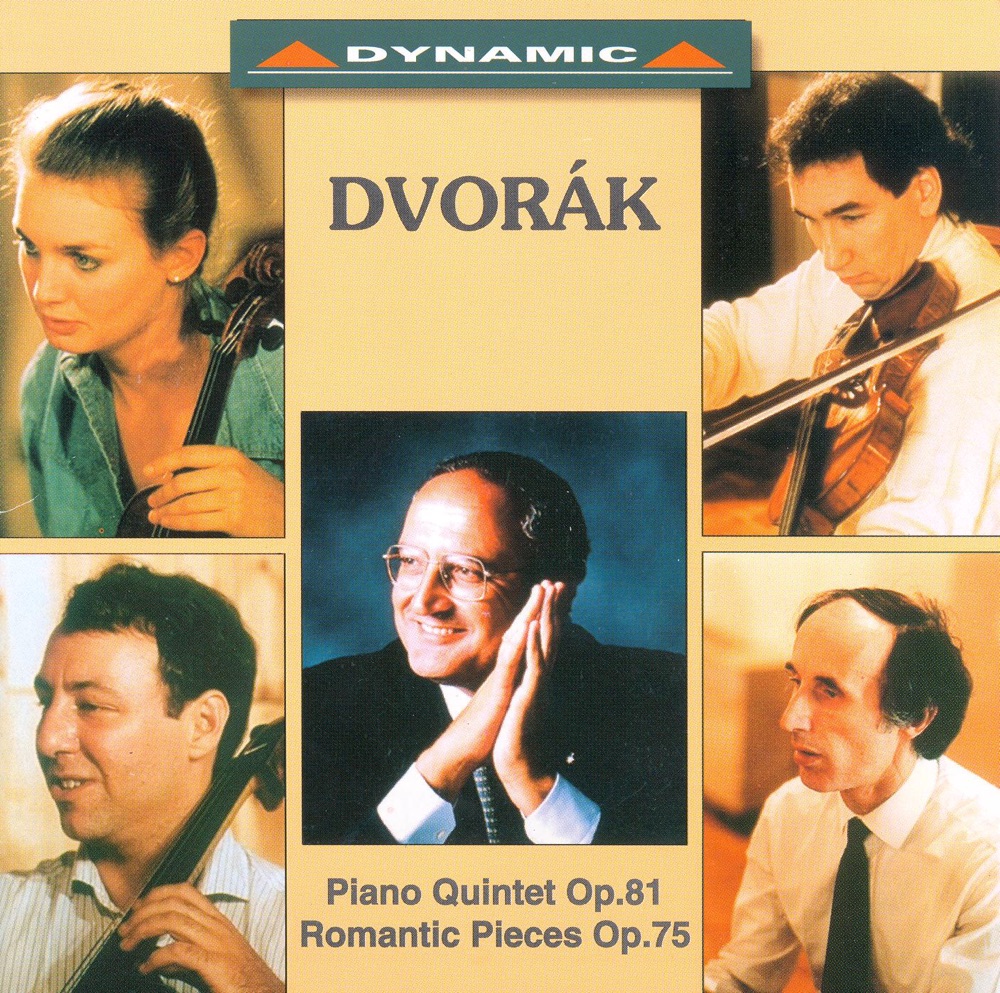 Обложка альбома «Dvorak: Piano Quintet In A Major, 4 Romantic Pieces» — Bruno Canino, Salvatore Accardo, Toby Hoffman, Peter Wiley & Margaret Batjer