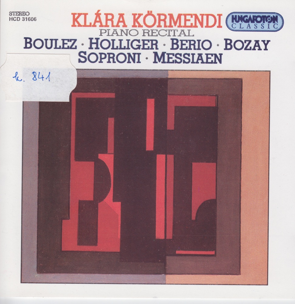 Обложка альбома «Piano Recital» — Klára Körmendi