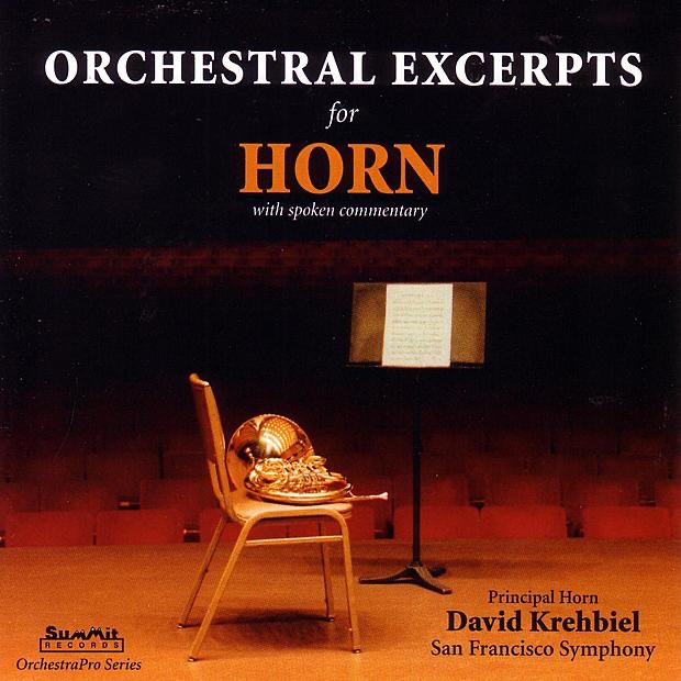 Обложка альбома «Orchestral Excerpts for Horn» — David Krehbiel