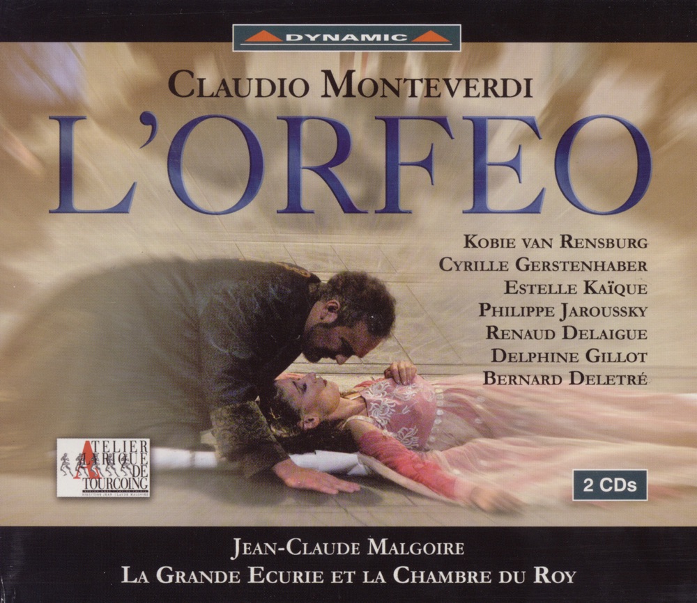 Обложка альбома «Monteverdi: L'Orfeo» — Bernard Deletre, Jean-Claude Malgoire, Philippe Jaroussky, La Grande Écurie et la Chambre du Roy & Delphine Gillot