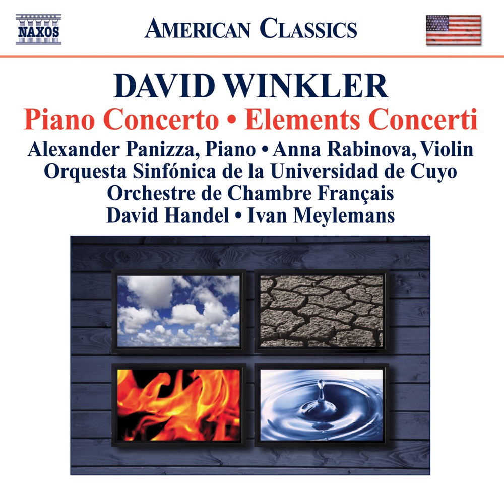 Обложка альбома «Winkler: Piano Concerto, Elements Concerti» — Anna Rabinova, Ivan Meylemans, French Chamber Orchestra, Alexander Panizza, David Handel & Cuyo National University Symphony Orchestra