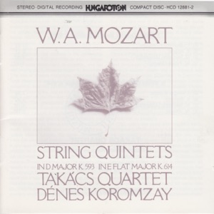 W. A. Mozart: String Quintets K.593 and 614