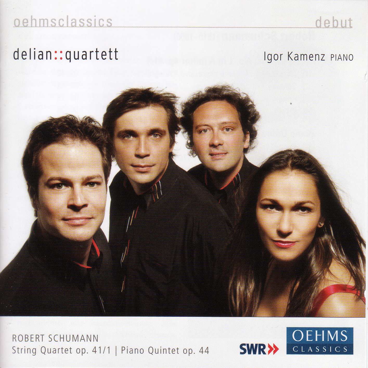 Schumann: String Quartet No. 1 & Piano Quintet in E - Flat Major by Delian::Quartet & Igor Kamenz album cover