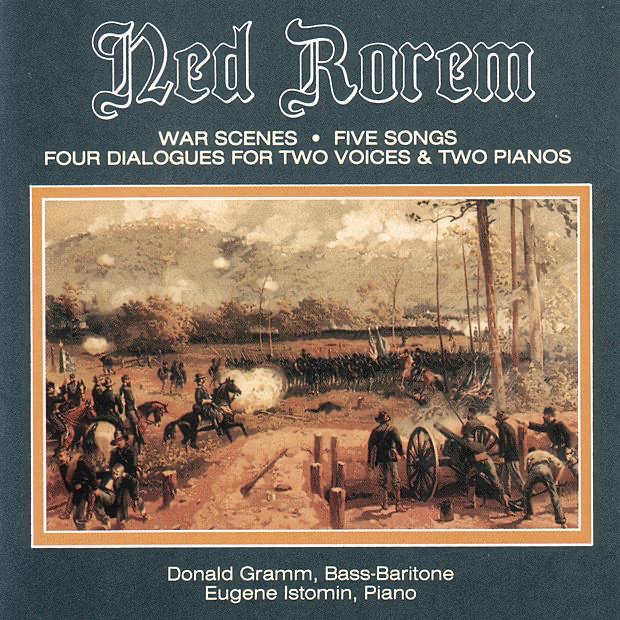 Обложка альбома «Rorem: War Scenes - Five Songs - Four Dialogues for Two Voices and Two Pianos» — Donald Gramm & Eugene Istomin