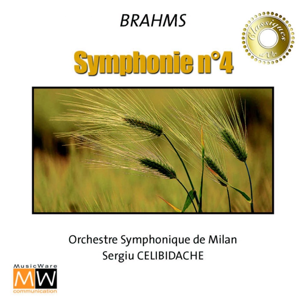 Обложка альбома «Brahms: Symphony No. 4» — Orchestra Sinfonica di Milano & Sergiu Celibidache