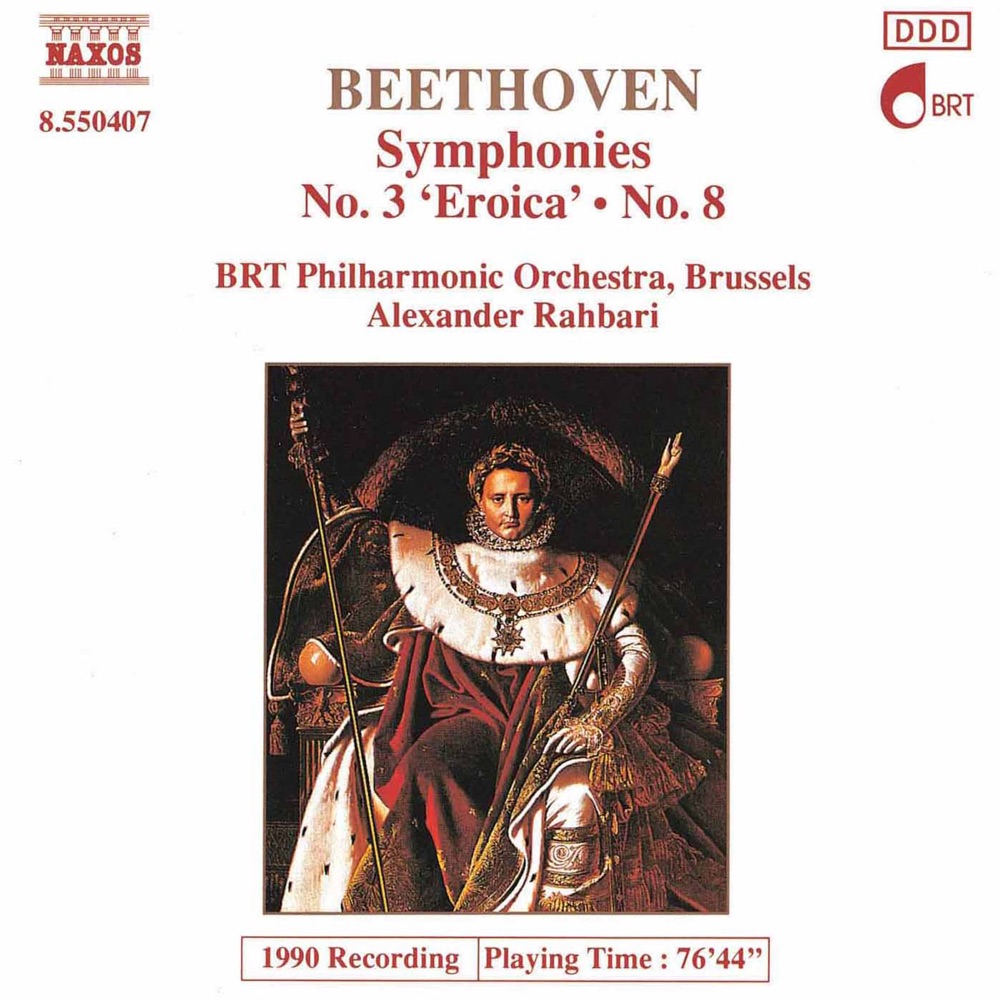 Обложка альбома «Beethoven: Symphonies Nos. 3 and 8» — Belgian Radio and Television Philharmonic Orchestra