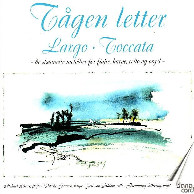 Обложка альбома «Tågen Letter. the Most Beautiful Music for Flute, Harp. Cello and Organ» — Mikael Beier, Vibeke Franck, Gert von Bülow & Flemming Dreisig