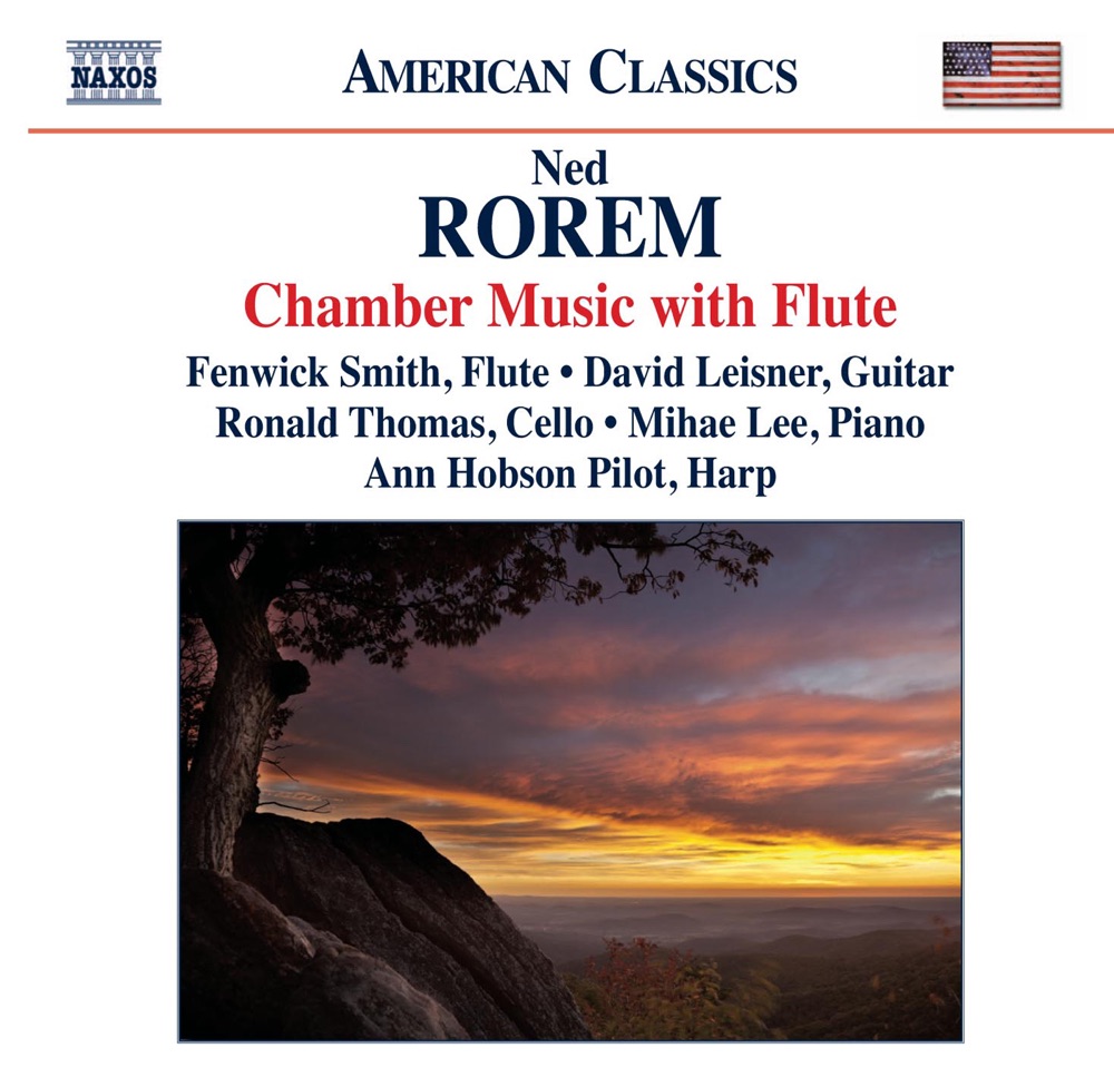 Обложка альбома «Rorem: Chamber Music With Flute» — Fenwick Smith, Mihae Lee, David Leisner, Ronald Thomas & Ann Hobson Pilot
