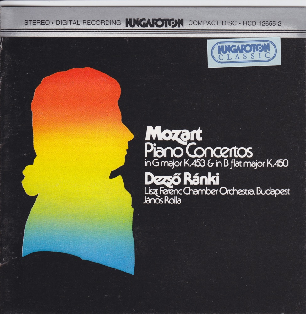 Обложка альбома «Mozart: Piano Concertos in G Major, K. 453 & in B-Flat Major, K. 450» — Dezsö Ránki, Franz Liszt Chamber Orchestra & János Rolla