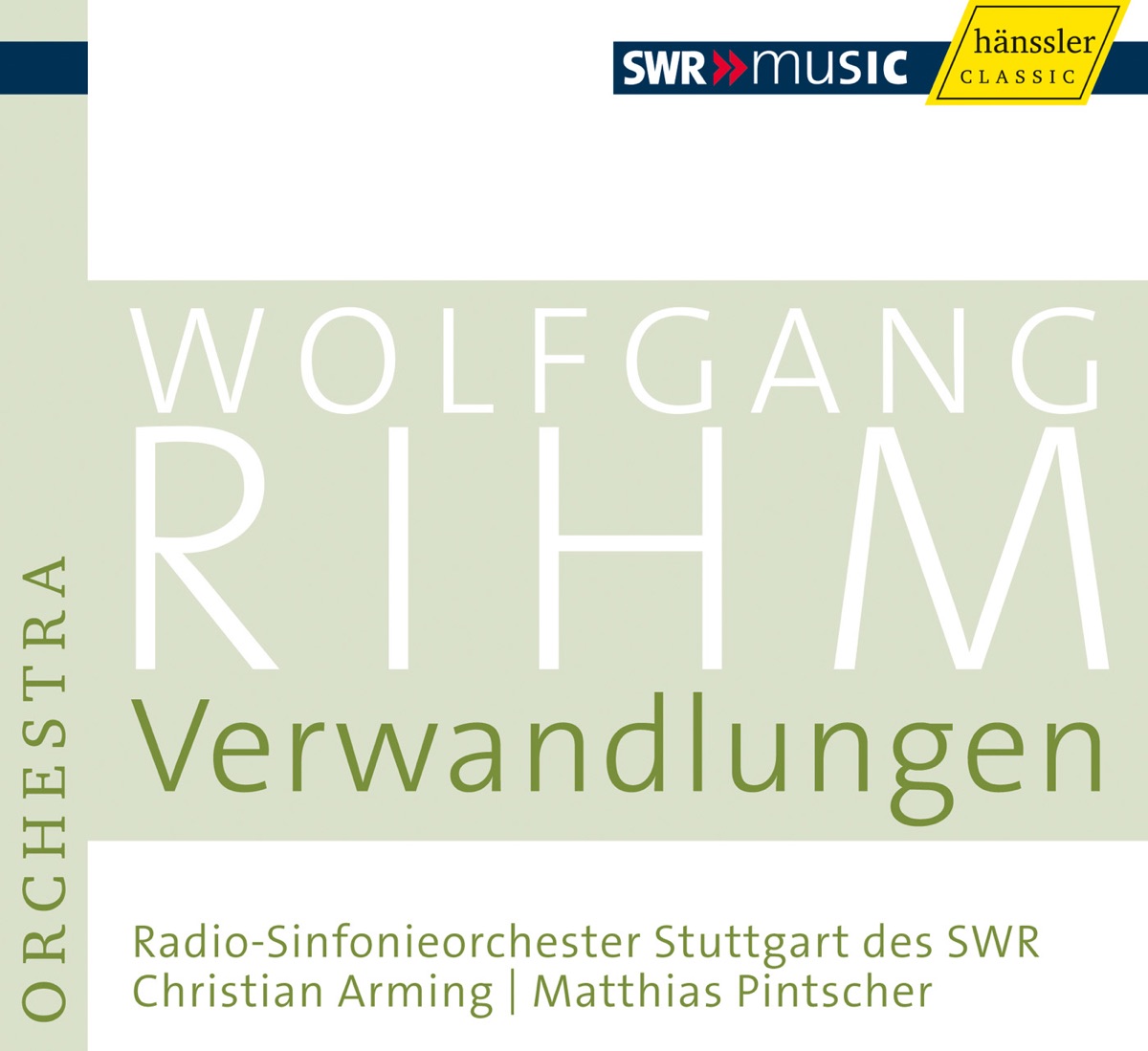 Rihm: Verwandlungen cover art