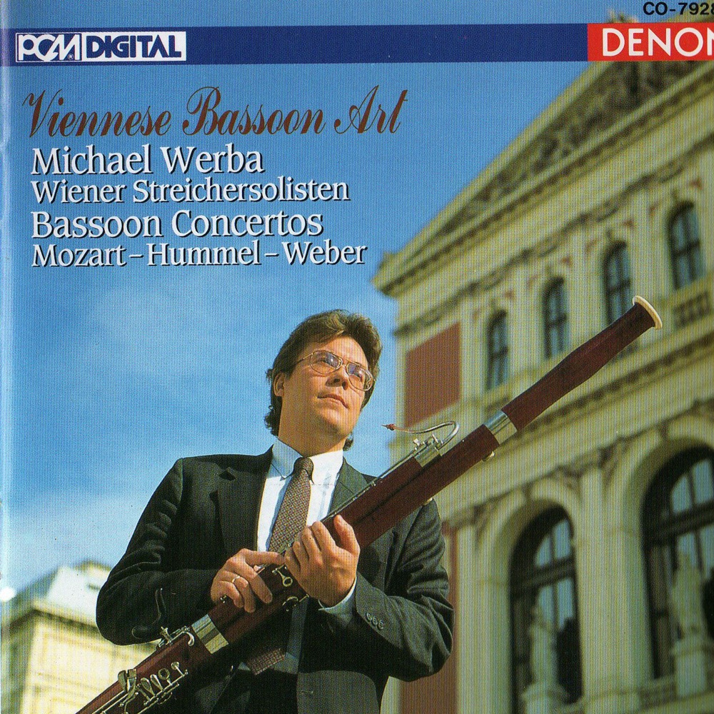 Обложка альбома «Mozart, Hummel & Weber: Bassoon Concertos» — Michael Werba & Wiener Streichersolisten