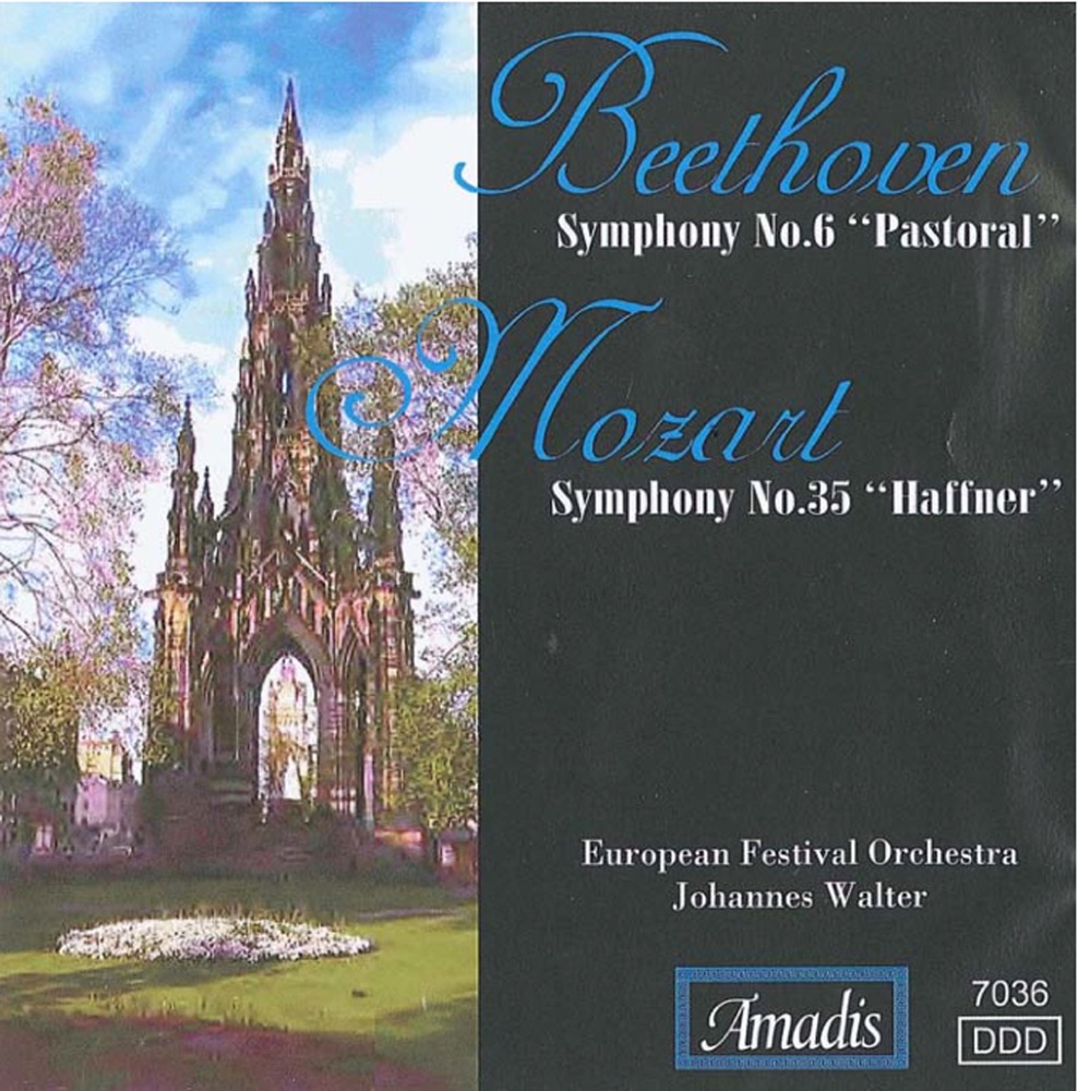 Обложка альбома «Beethoven: Symphony No. 6 - Mozart: Symphony No. 35» — Johannes Walter & European Festival Orchestra