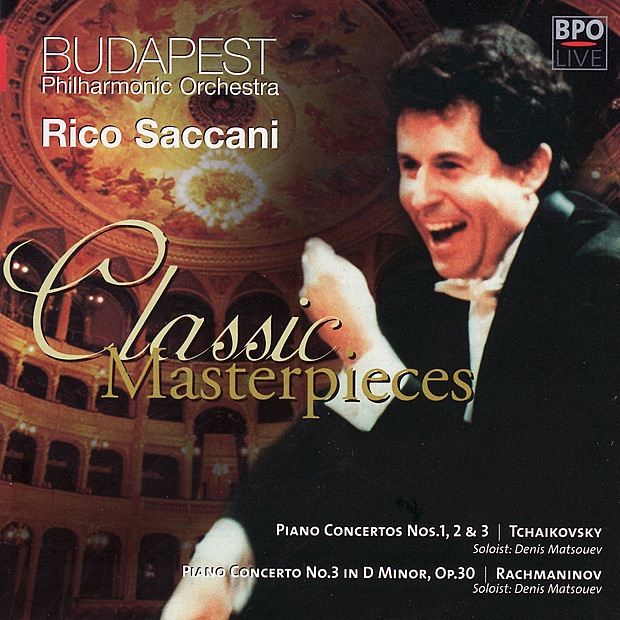 Обложка альбома «Tchaikovsky & Rachmaninov: Piano Concertos» — Budapest Philharmonic Orchestra, Denis Matsuev & Rico Saccani