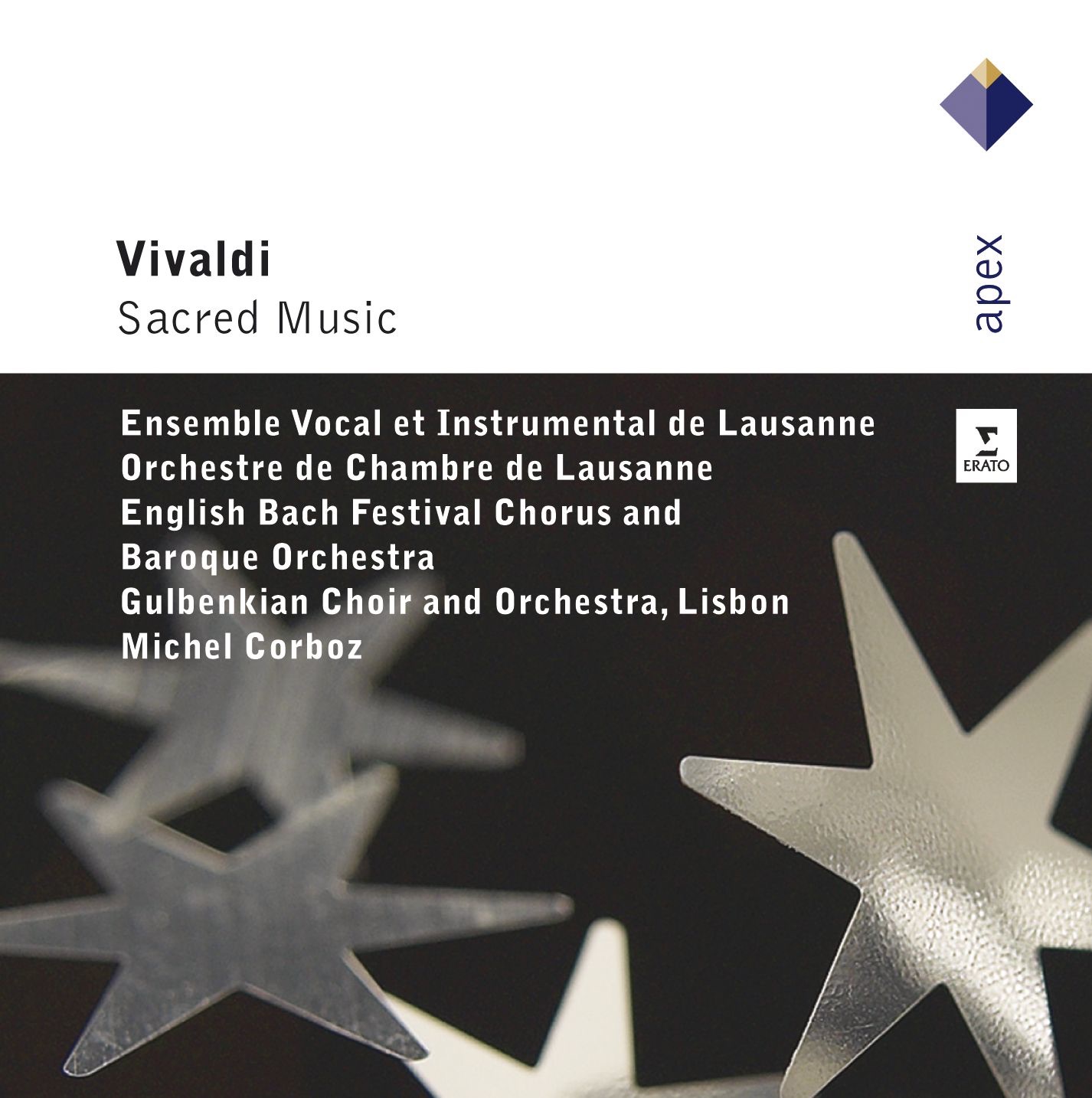 Vivaldi: Sacred music by Michel Corboz album cover