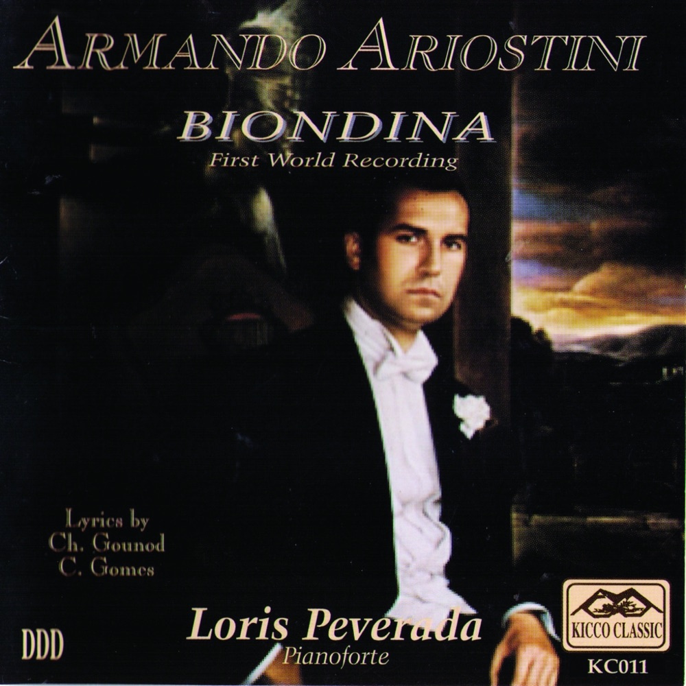 Обложка альбома «Gounod and Gomes: Biondina (First World Recording)» — Armando Ariostini & Loris Peverada