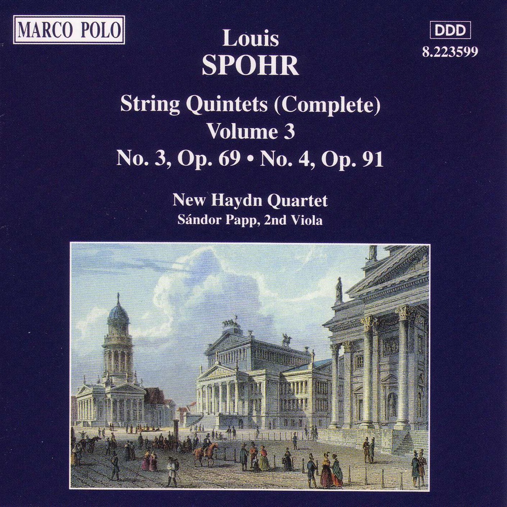 Обложка альбома «Spohr: String Quintets Nos. 3 & 4» — New Haydn Quartet & Sandor Papp