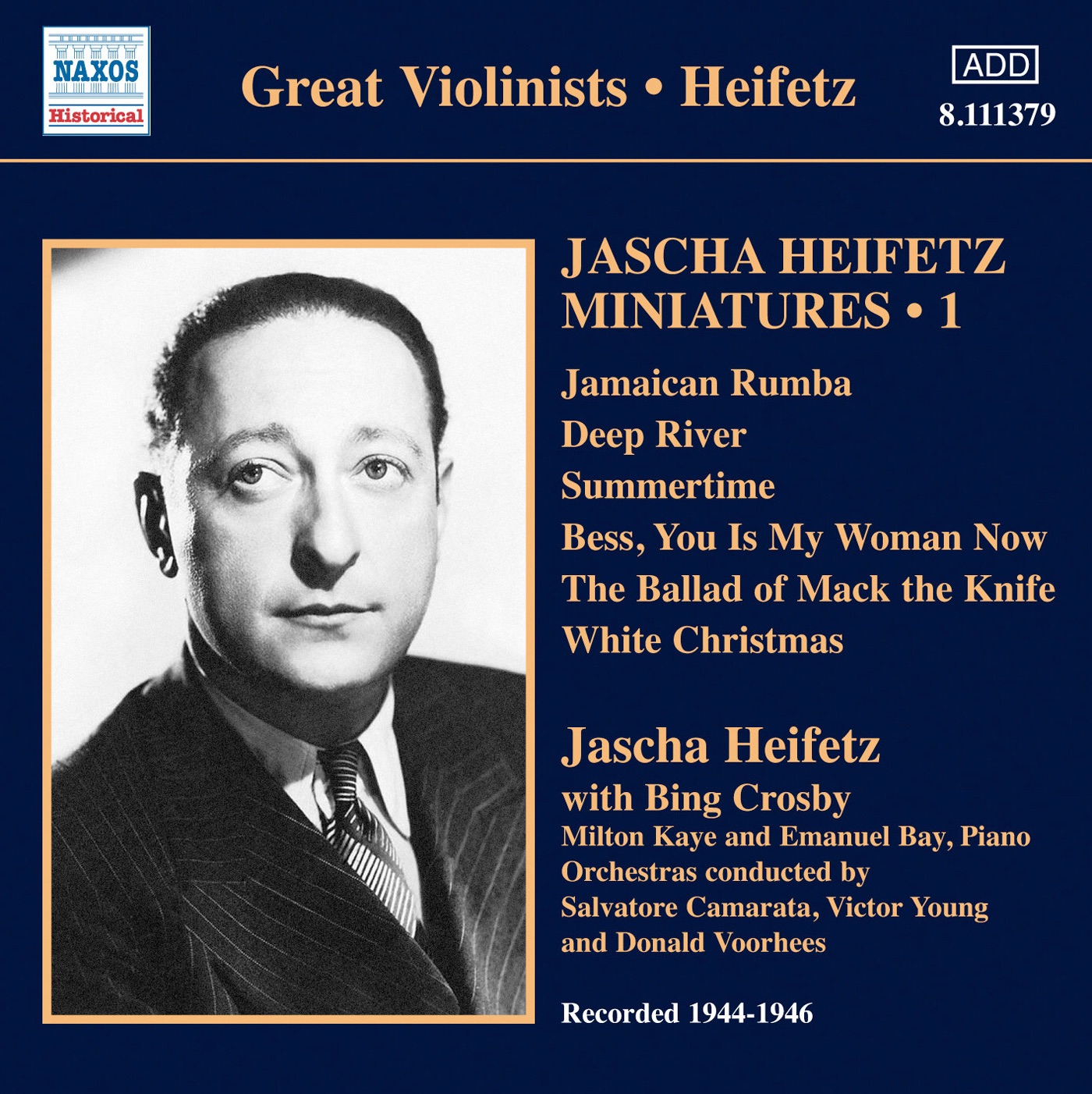 Jascha Heifetz Miniatures, Vol. 1 (1944-1946)