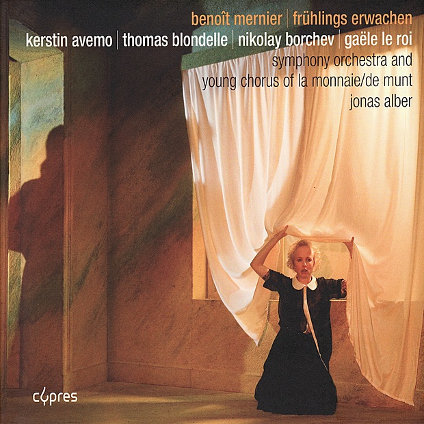 Обложка альбома «Mernier: Frühlings Erwachen» — Symphony Orchestra and La Choraline, Young Chorus of La Monnaie, Jonas Alber, Kerstin Avemo, Thomas Blondelle, Nikolay Borchev & Gaële Le Roi