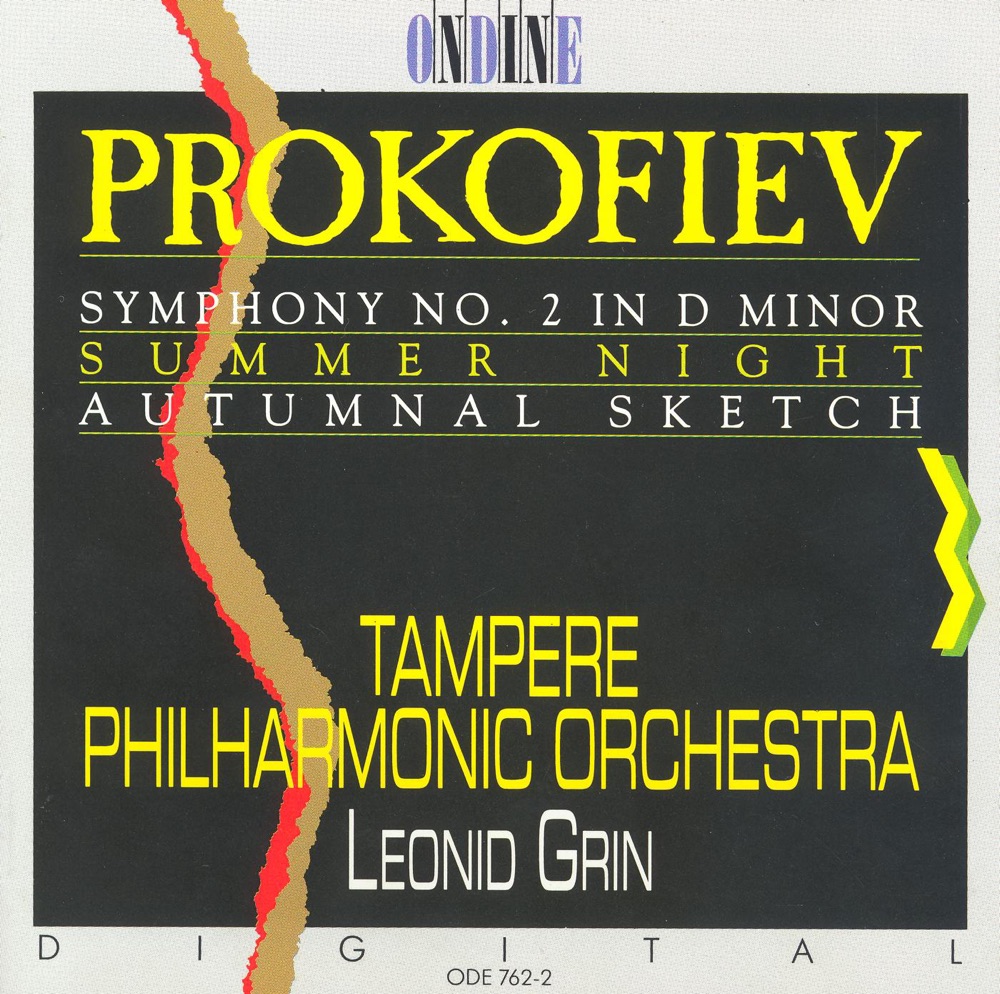 Обложка альбома «Prokofiev: Symphony No. 2, Summer Night, Autumnal Sketch» — Tampere Philharmonic Orchestra & Leonid Grin