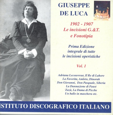 Opera Arias (Baritone): Luca, Giuseppe De - Cilea, F. - Massenet, J. - Donizetti, G. - Verdi, G. - Thomas, A. (Opera Highlights, Vol. 1)