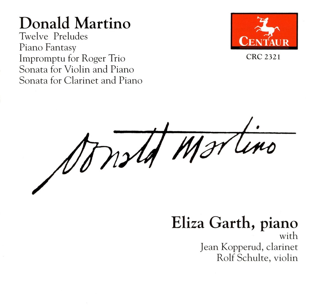 Обложка альбома «Martino, D.: Solo Piano and Chamber Works» — Eliza Garth, Rolf Schulte & Jean Kopperud