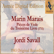 Marin Marais: Pièces de viole du troisième livre - Jordi Savall