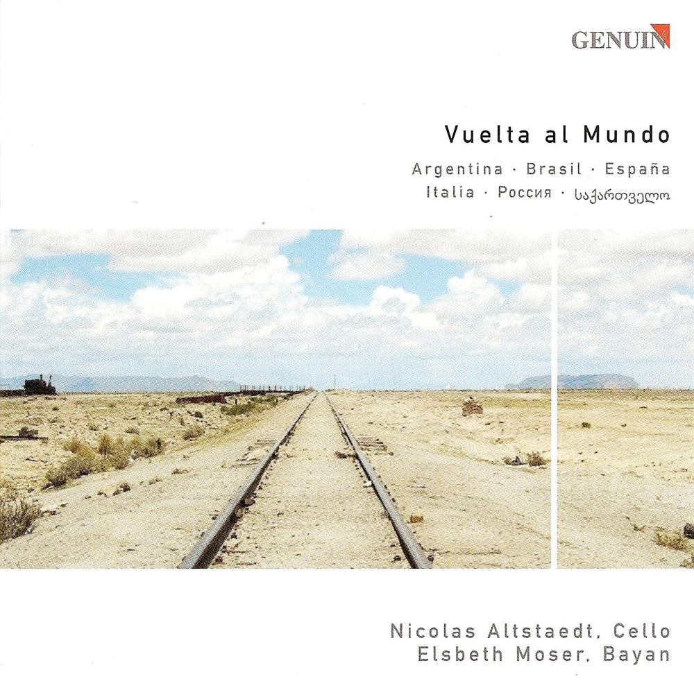 Обложка альбома «Piazzolla, Villa-lobos, Falla, Stravinsky & Tsintsadze: Cello and Bayan Arrangements» — Elsbeth Moser & Nicolas Altstaedt