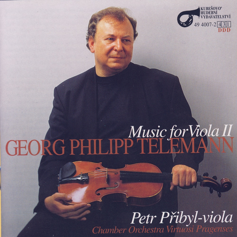 Обложка альбома «G.P. Telemann: Music For Viola II» — Petr Přibyl, Chamber Orchestra Virtuosi Pragenses & Milan Lajcik
