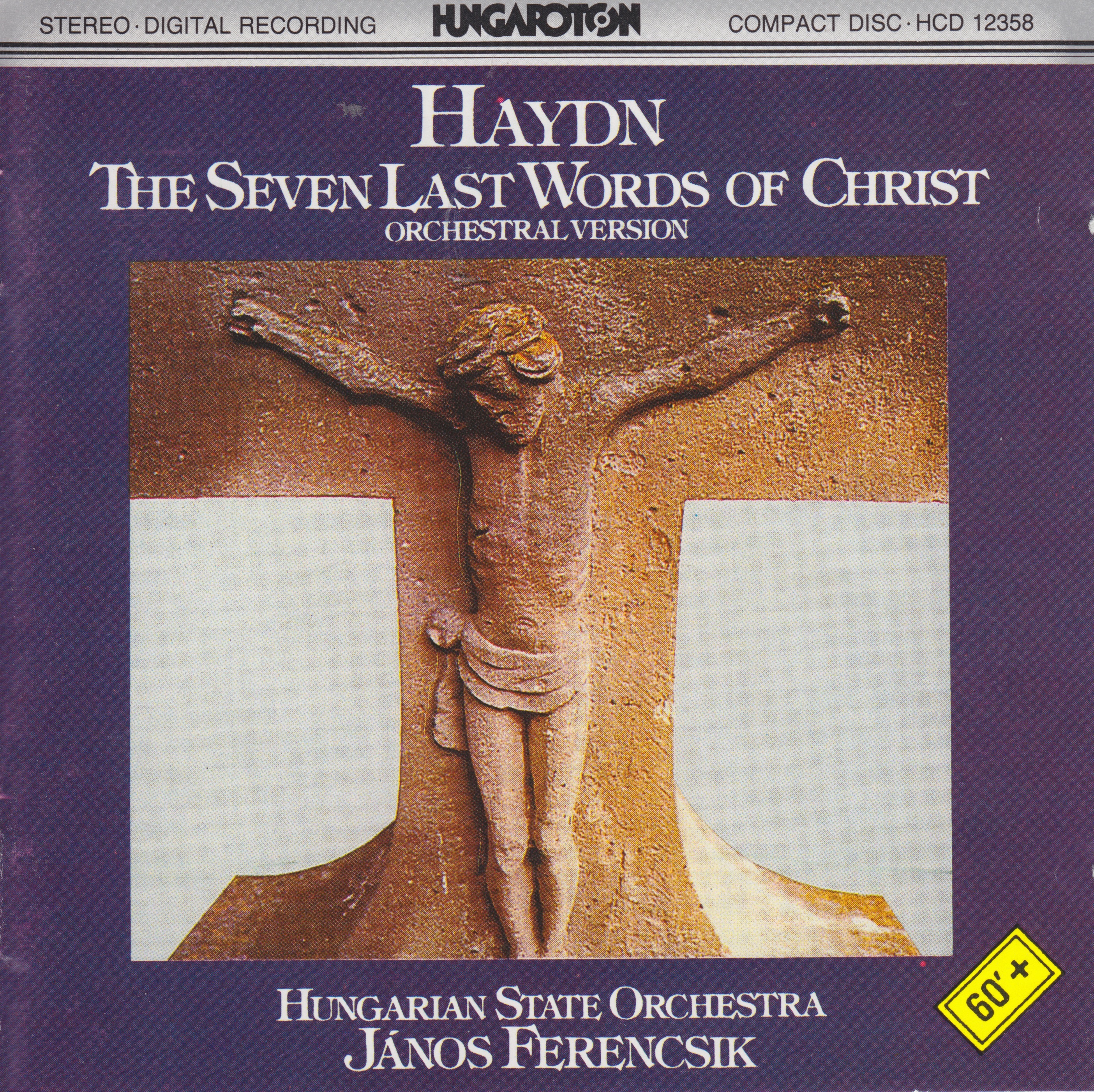 J. Haydn: The Seven Last Words Of Christ (Orchestral version) by Hungarian State Orchestra & János Ferencsik album cover