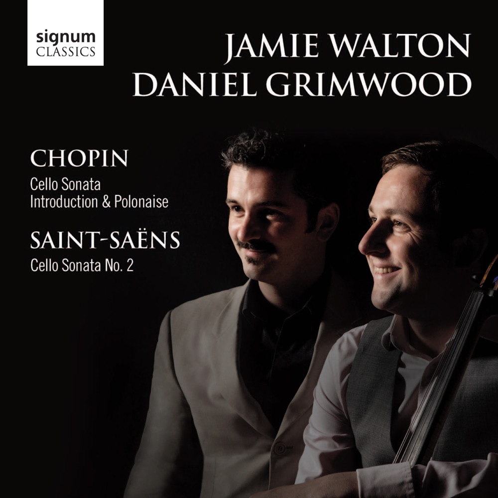 Обложка альбома «Chopin & Saint-Saëns Cello Sonatas» — Jamie Walton & Daniel Grimwood
