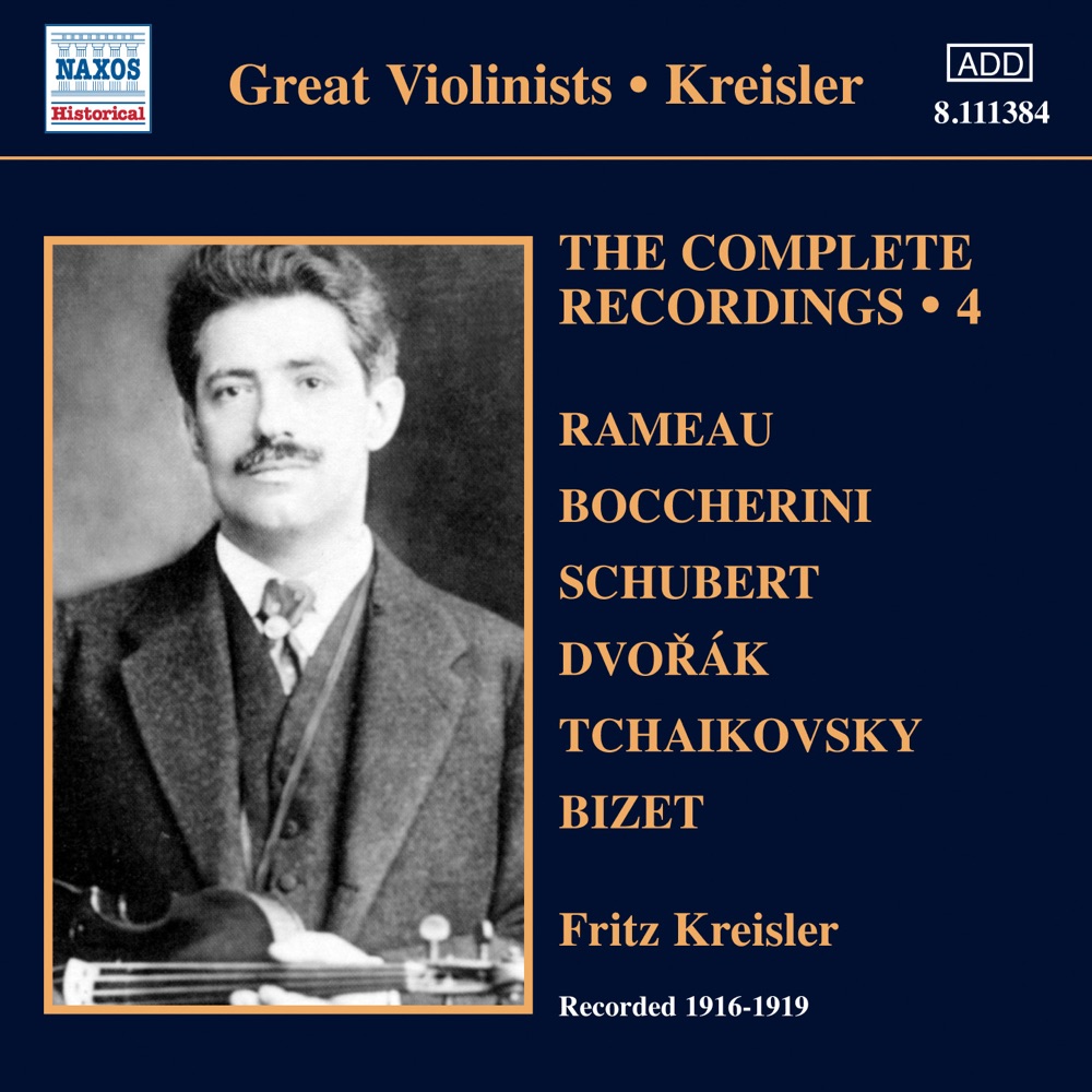 Обложка альбома «Kreisler: Complete Recordings, Vol. 4 (1916-1919)» — Carl Lamson, Fritz Kreisler, Walter B. Rogers, Howard Rattay, Rosario Bourdon, Ted Levy, J. Fruncillo, Alfred Lennartz, Josef A. Pasternack, Studio Orchestra & Maurice Eisner