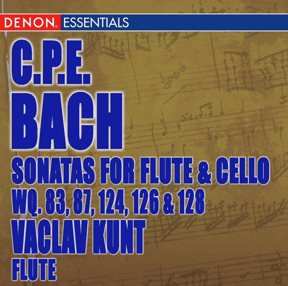 Обложка альбома «C.P.E. Bach: Sonatas for Flute and Violoncello» — Vaclav Kunt