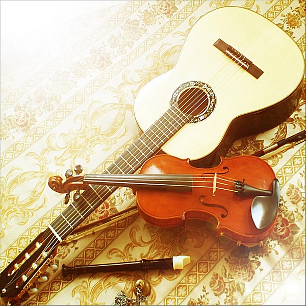 Romantic Album of Renaissance, Baroque and Classical Music for Guitar and Violin cover art