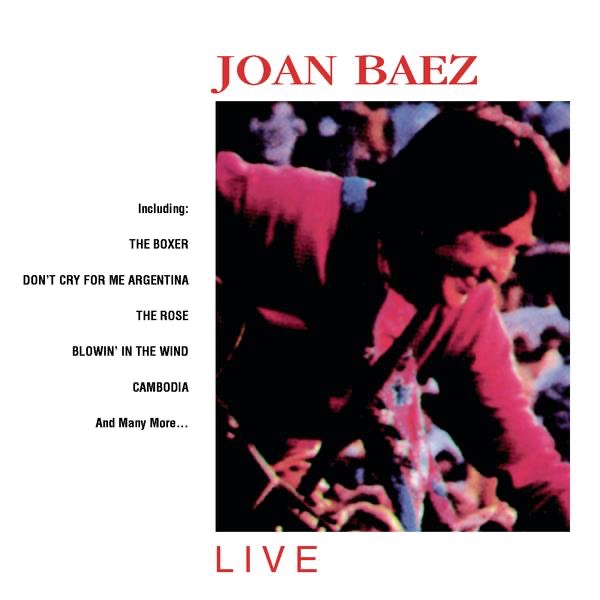 Joan Baez: Live by Joan Baez album cover