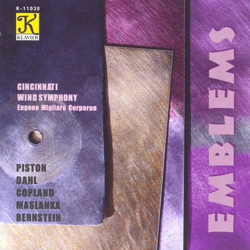 Обложка альбома «Emblems» — Eugene Migliaro Corporon & Cincinnati Wind Symphony