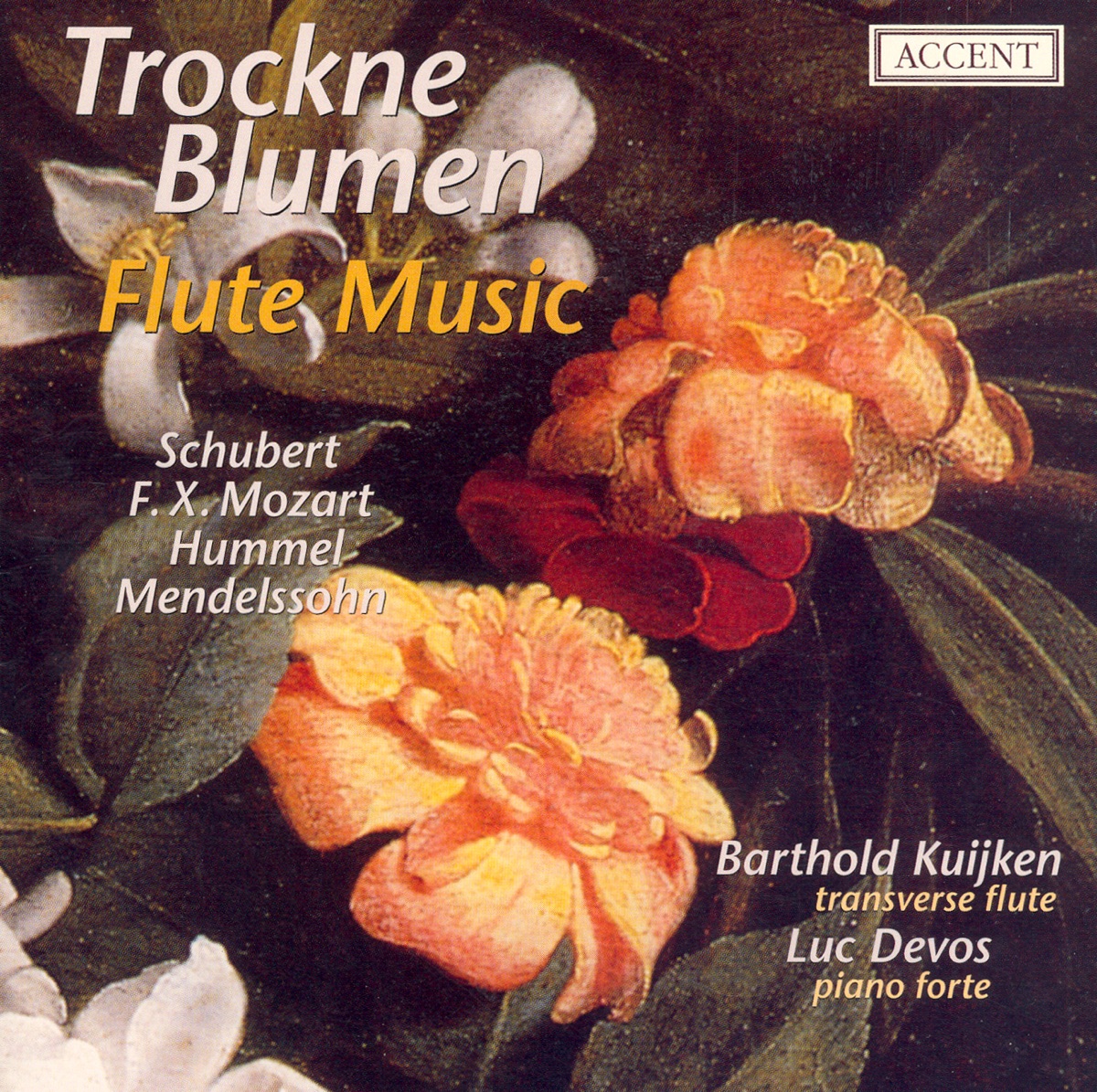 Schubert, Mozart, Hummel & Mendelssohn: Flute Music cover art