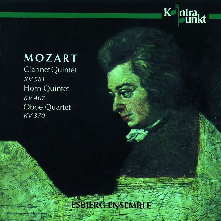 Обложка альбома «Mozart: Clarinet Quintet, Horn Quintet, Oboe Quartet» — Esbjerg Ensemble, Tim Frederiksen, Frederik Gislinge, Mark Hughes, Alexa Lütke, Mats Olofsson, Ina Tagmose, Niels Chr. Øllgaard & Hans Christian Bræin