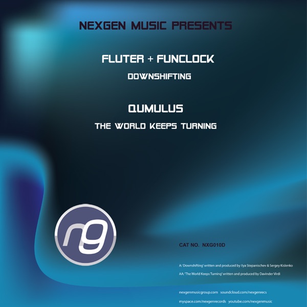 Fluter / Funclock / Qumulus - Downshifting / The World Keeps Turning - Single