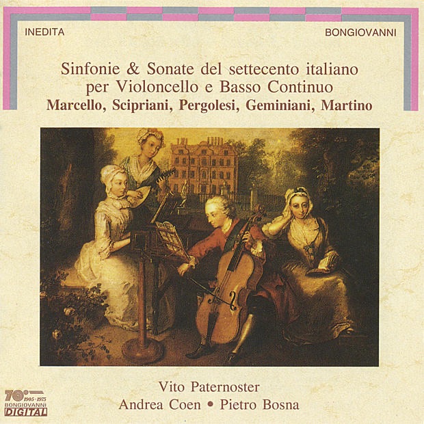 Обложка альбома «Sinfonie and Sonate del settecento italiano per Violoncello e Basso Continuo» — Vito Paternoster