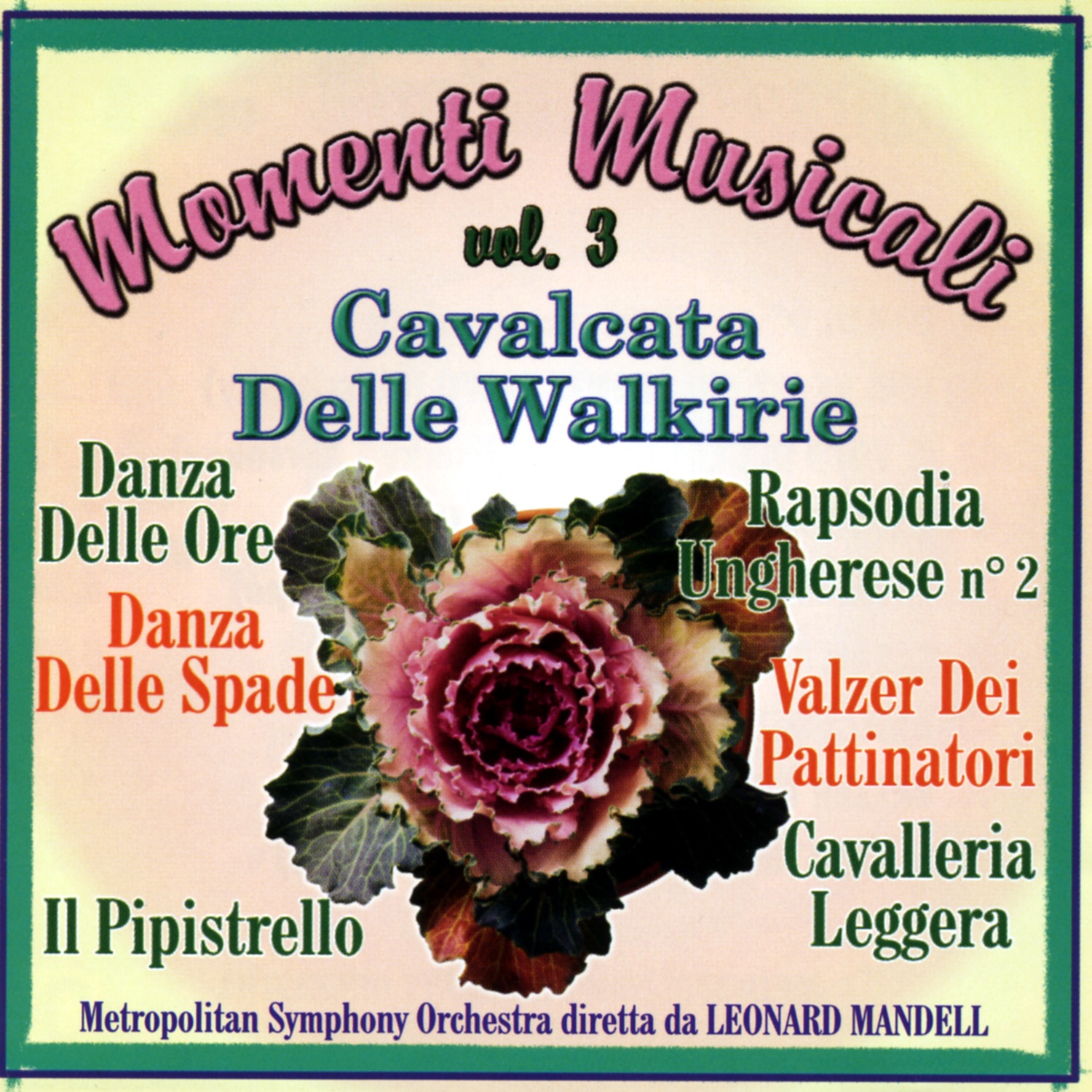 Momenti Musicali Vol. 3 by Leonard Mandell & Metropolitan Symphony Orchestra album cover