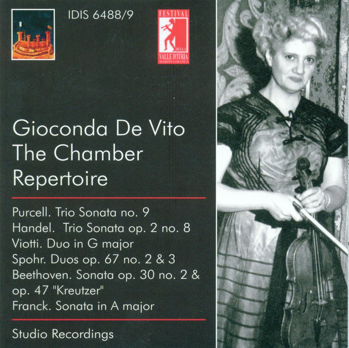 Chamber Music - Purcell, H. - Handel, G.F. - Viotti, G.B. - Spohr, L. - Beethoven, L. Van - Franck, C. (Gioconda De Vito Edition, Vol. 4) (1955-1956)