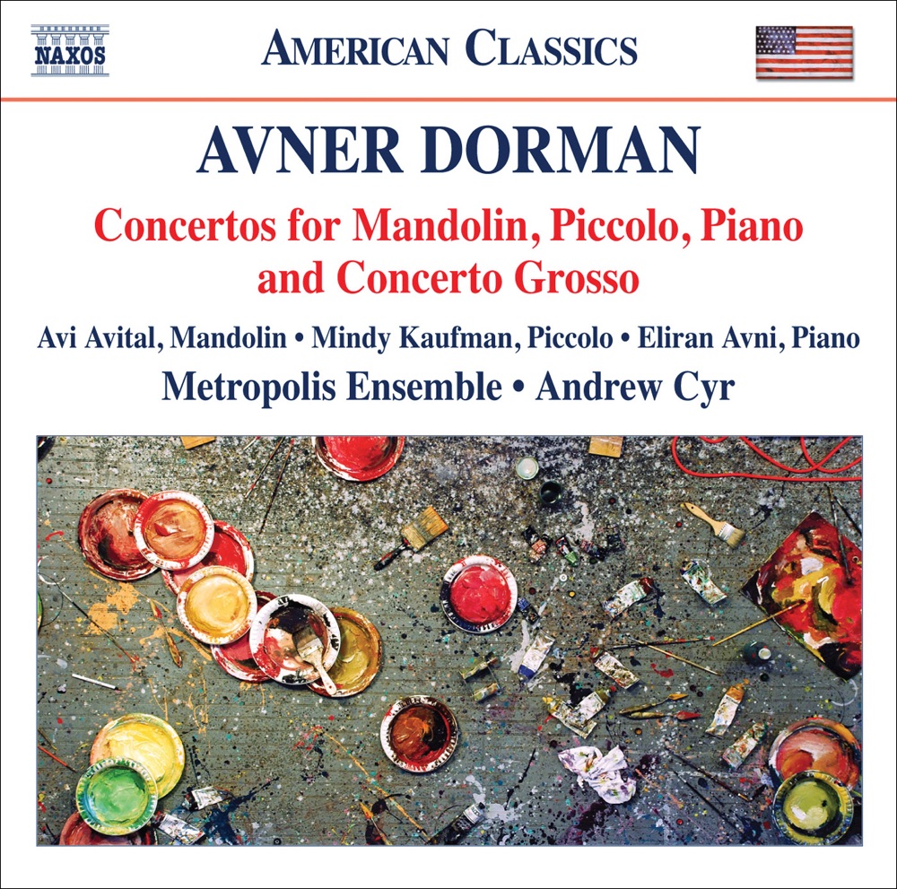 Обложка альбома «Avner Dorman: Concertos» — Metropolis Ensemble, Avi Avital, Eliran Avni, Mindy Kaufman & Andrew Cyr