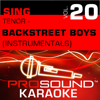I Want It That Way (Karaoke Instrumental Track) [In the Style of Backstreet Boys] - ProSound Karaoke Band