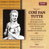 Mozart: Così Fan Tutte - Marko Rothmüller, Fritz Busch & Orchestra of the Glyndebourne Festival