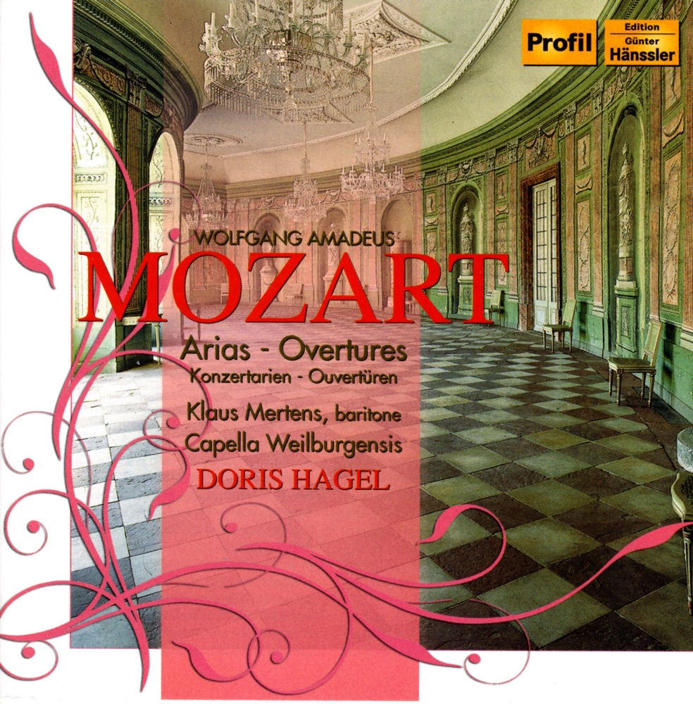 Обложка альбома «Mozart: Arias and Overtures» — Doris Hagel, Capella Weilburgensis & Klaus Mertens
