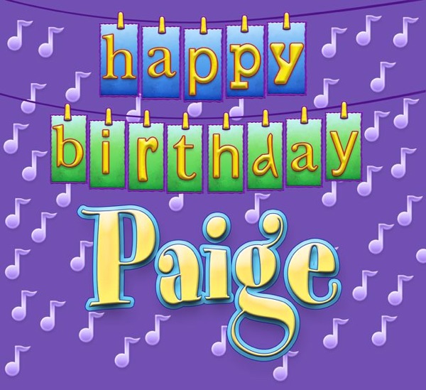 Cover of Happy Birthday Paige - Single