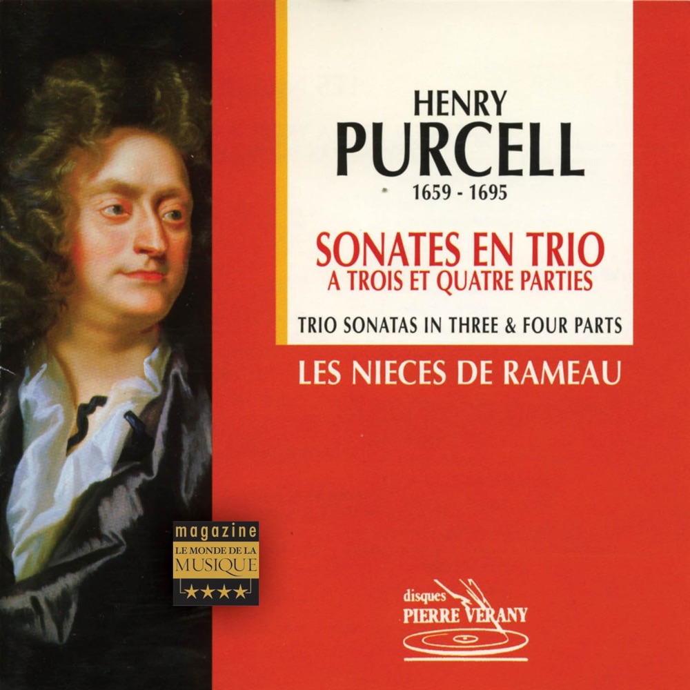Обложка альбома «Purcell : Sonates en trio à trois & quatre parties» — Les Nièces de Rameau, Florence Malgoire, Alice Piérot, Claire Giardelli, Marianne Muller & Aline Zylberajch