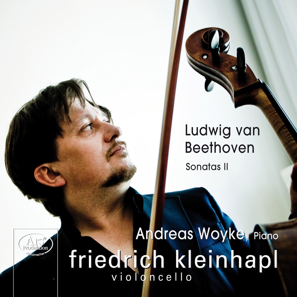 Обложка альбома «Beethoven: Cello Sonatas Nos. 4 and 5 - Violin Sonata No. 10 (arr. F. Kleinhapl and A. Woyke)» — Andreas Woyke & Friedrich Kleinhapl