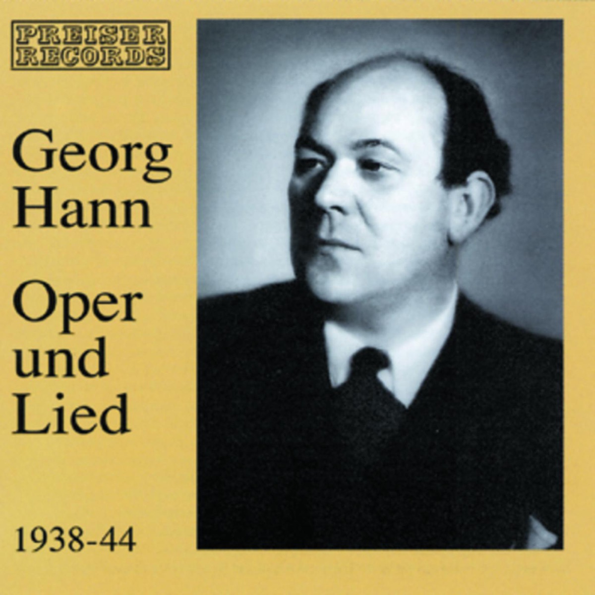Georg Hann - Oper Und Lied cover art